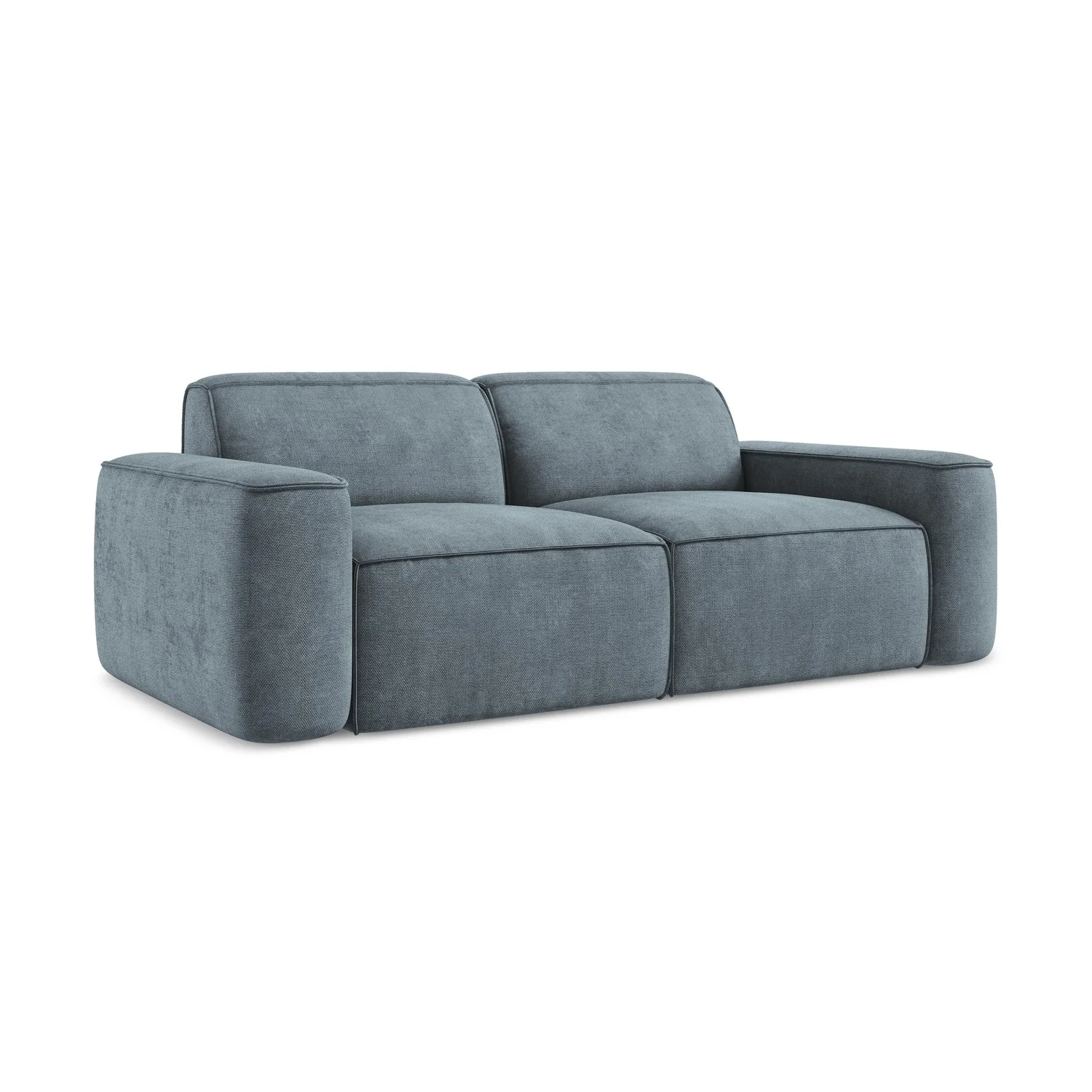 LaMiaSofa 3-zits bank Melissa – chenille stof – jeans – 204x102x70