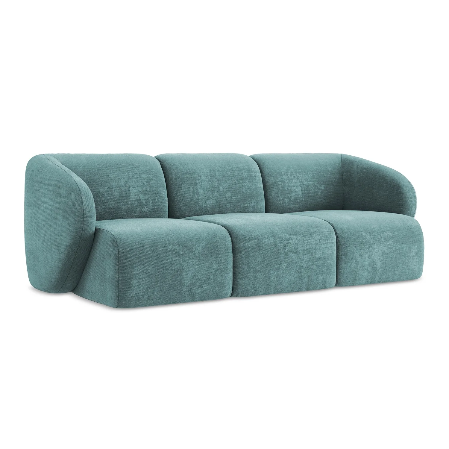 LaMiaSofa 3-zits bank Cervo – chenille stof – jeans – 244x94x75