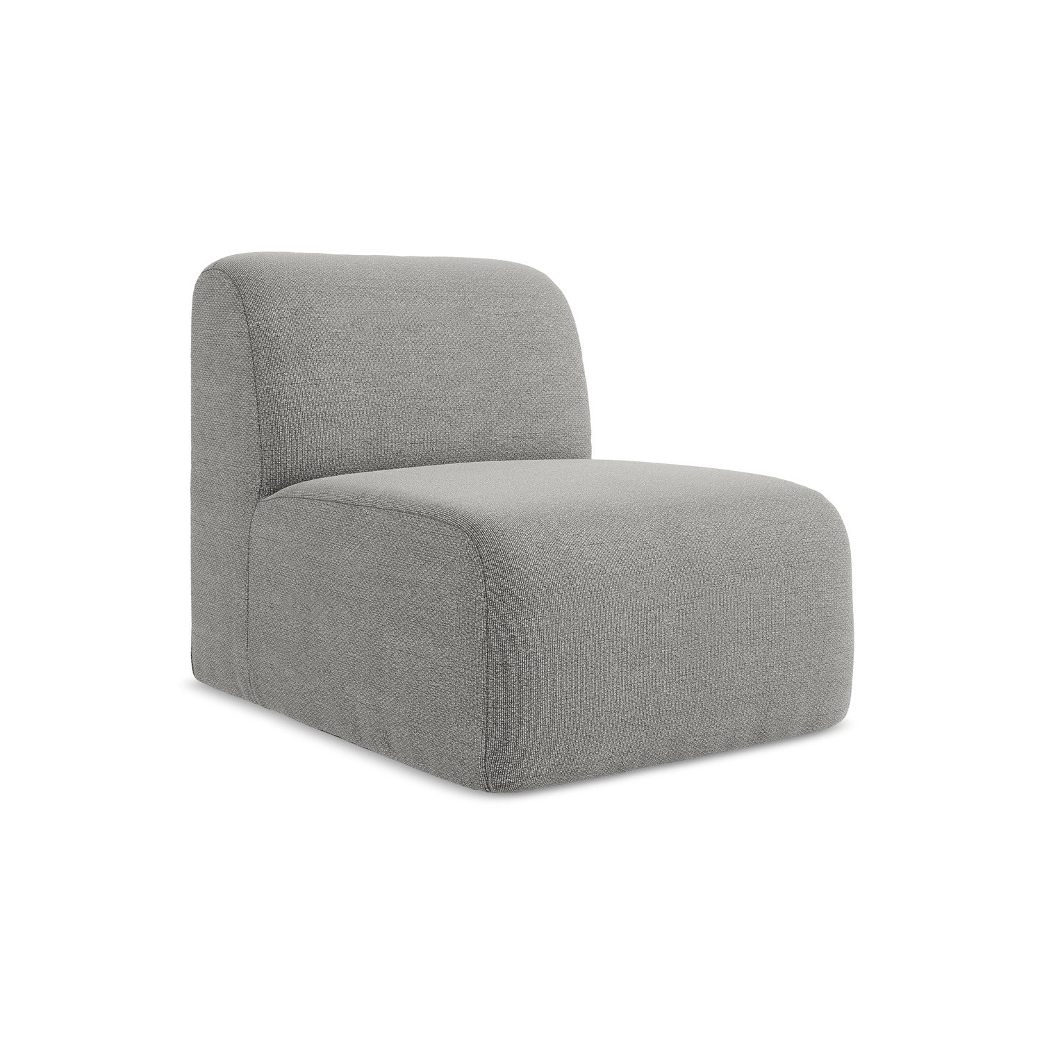 LaMiaSofa Bankmodule midden Cervo – bouclé – lichtgrijs – 70x94x75