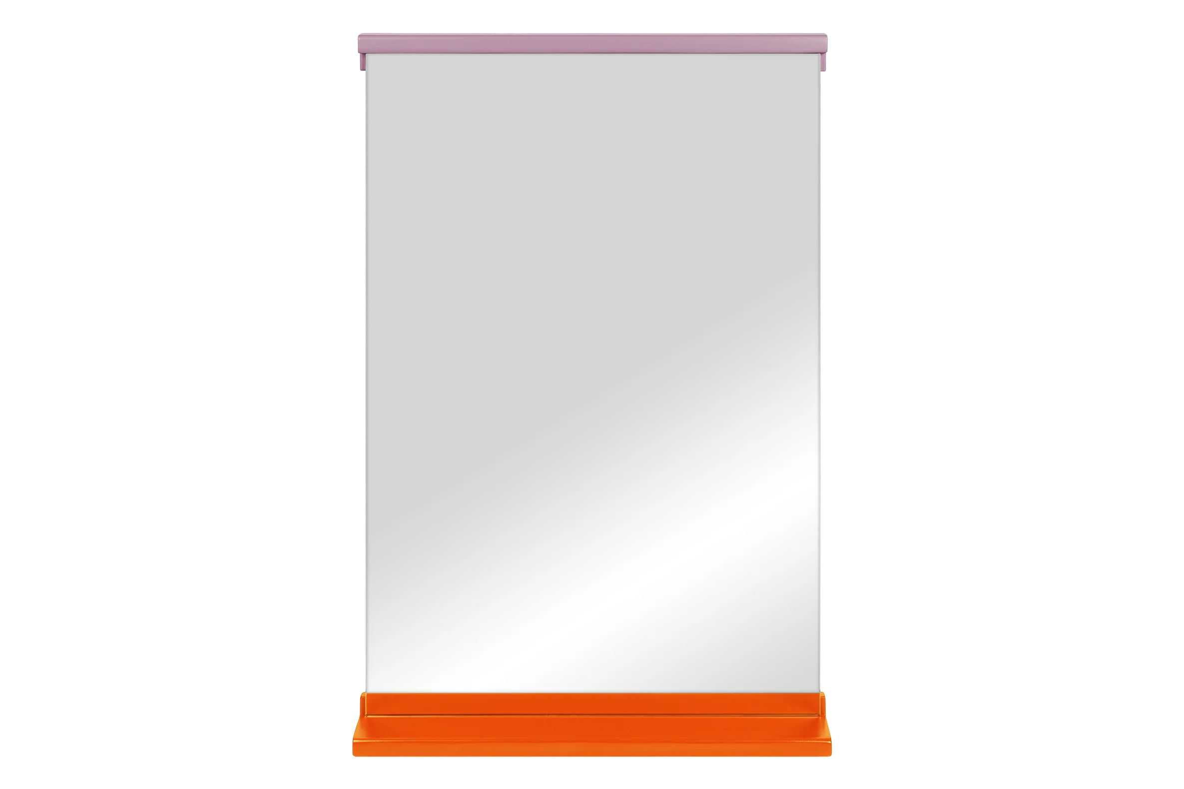 noo.ma Lun wandspiegel hout – 75 x 50 cm, Orange Peel & Pale Violet