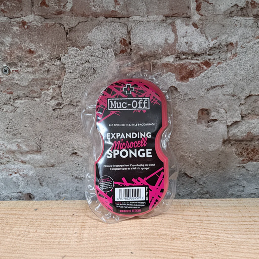 MUC-OFF expanding microcell sponge